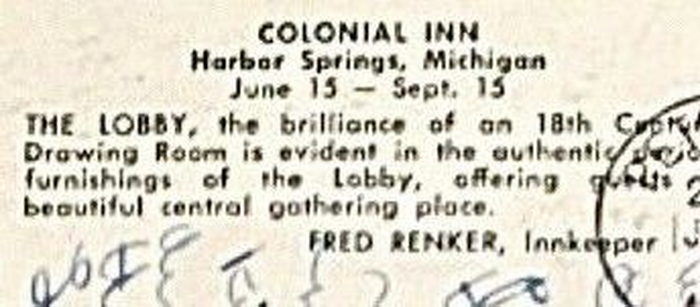 Colonial Inn - Vintage Postcard (newer photo)